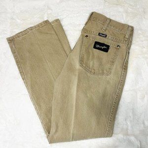 NWOT Wrangler Cowboy Cut Silver Edition Slim Fit Jean in Tan